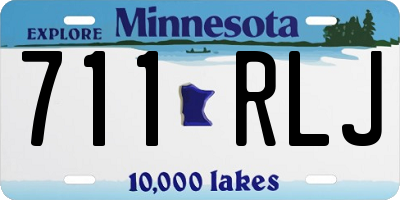 MN license plate 711RLJ