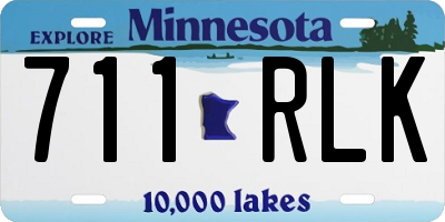 MN license plate 711RLK