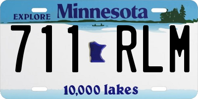 MN license plate 711RLM