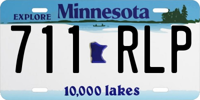 MN license plate 711RLP
