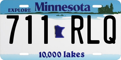 MN license plate 711RLQ