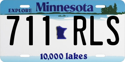 MN license plate 711RLS
