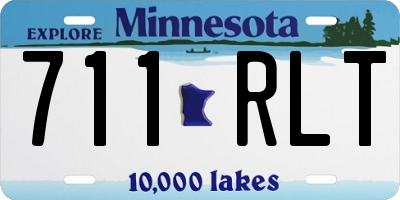 MN license plate 711RLT