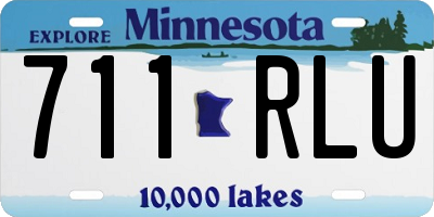 MN license plate 711RLU