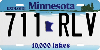 MN license plate 711RLV
