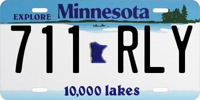 MN license plate 711RLY