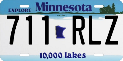 MN license plate 711RLZ