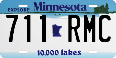 MN license plate 711RMC