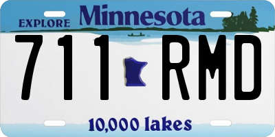 MN license plate 711RMD