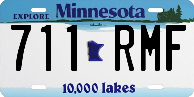 MN license plate 711RMF