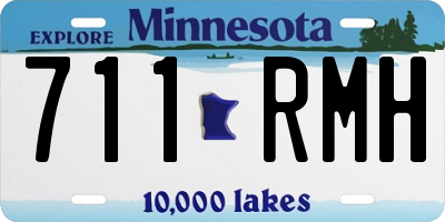 MN license plate 711RMH