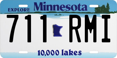 MN license plate 711RMI