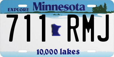 MN license plate 711RMJ