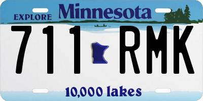 MN license plate 711RMK