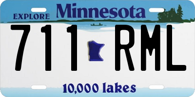 MN license plate 711RML
