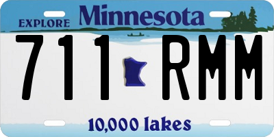 MN license plate 711RMM