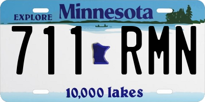 MN license plate 711RMN