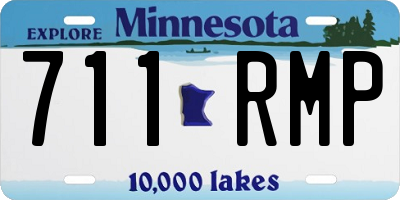 MN license plate 711RMP