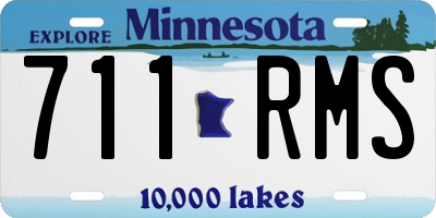 MN license plate 711RMS