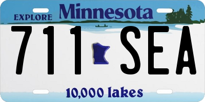 MN license plate 711SEA