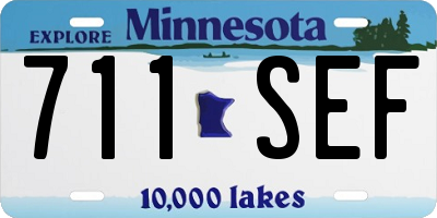 MN license plate 711SEF