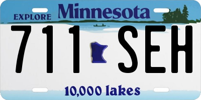 MN license plate 711SEH