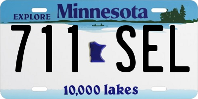 MN license plate 711SEL