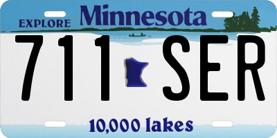 MN license plate 711SER