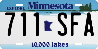 MN license plate 711SFA