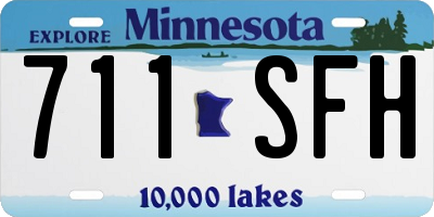 MN license plate 711SFH