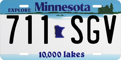 MN license plate 711SGV