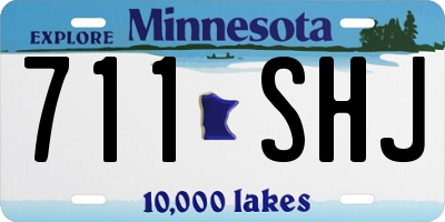 MN license plate 711SHJ