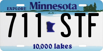 MN license plate 711STF