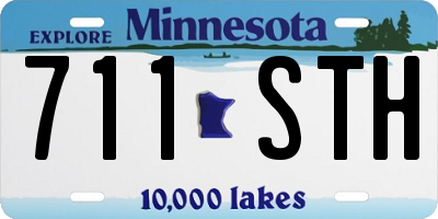 MN license plate 711STH
