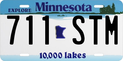 MN license plate 711STM