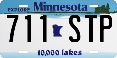 MN license plate 711STP