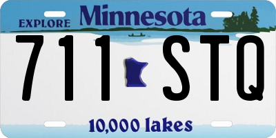 MN license plate 711STQ