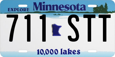 MN license plate 711STT
