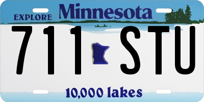 MN license plate 711STU