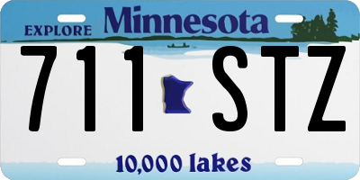 MN license plate 711STZ