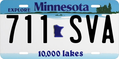 MN license plate 711SVA