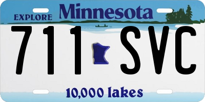 MN license plate 711SVC
