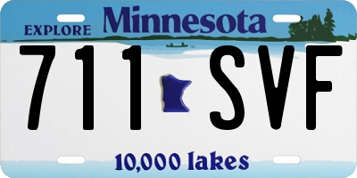 MN license plate 711SVF