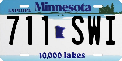 MN license plate 711SWI