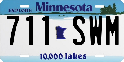 MN license plate 711SWM
