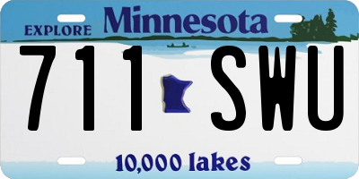 MN license plate 711SWU