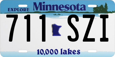 MN license plate 711SZI