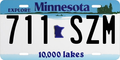 MN license plate 711SZM
