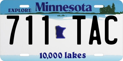 MN license plate 711TAC