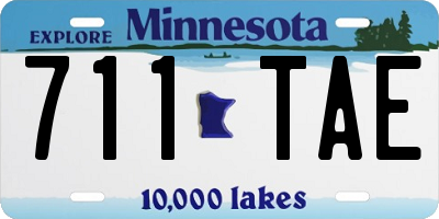 MN license plate 711TAE
